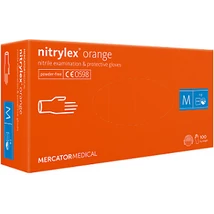 Nitrylex® orange púdermentes nitril kesztyű, 100db 