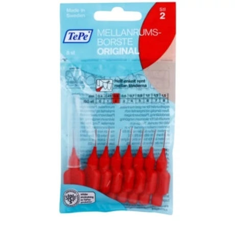 Tepe Original fogköztisztító kefe, piros 8db (0,5mm)